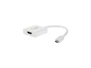 C2G 29475 C2G USB-C to HDMI Audio/Video Adapter - White - USB/HDMI for Audio/Video Device, HDTV, Projector - 1 x Type C USB - 1 x HDMI Audio/Video - White