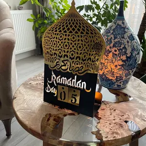 Ramadan Calendar | Acrylic Metal Islamic Table Decor - Islamic Gift