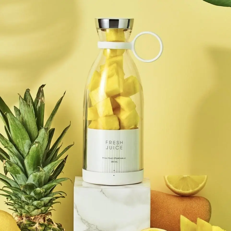 350ML Transparent Electric Juicer With Handle, 1 Count Magnetic Wireless Charging Portable Blender, Household Kitchen Appliances For Home, Travel, Gym