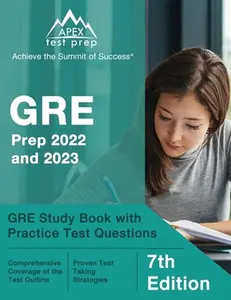 USED Book - GRE Prep 2022 and 2023: GRE Study Book with Practice Test Questions [7th Edition] by Lanni, Matthew (Paperback) - english