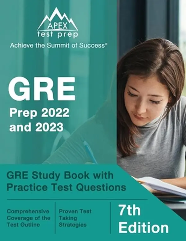 USED Book - GRE Prep 2022 and 2023: GRE Study Book with Practice Test Questions [7th Edition] by Lanni, Matthew (Paperback) - english