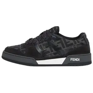 FENDI Men's Leather FF Monogram Low-Top Sneakers Trending Shoes, House White Official Shoes to Get / Maison Mihara