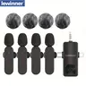 Lewinner Professional Cordless Omnidirectional Clip-On Lapel Mic - USB-C ABS Audio Equipment, Rechargeable Mobile Vlogging Equipment, Low Latency, Noise Reduction, Mute, Long Battery Life for Phone/Laptop Streaming