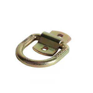 1/2" Forged Heavy-Duty Bolt-On D-Ring, Gold - 4,000 lbs.