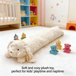 New Soft Cute Long Rabbit Pillow, Ultra-Soft Plush Sleeping Leg Rest Cushion, Adorable Animal Shape Pillow for Bedroom Sofa Decoration