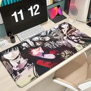 Anime Kakegurui Yumeko Jabami Mouse Pad Design XXL Large Gaming Mouse Pad - Extended Keyboard Mouse Pad, Thick, Non-Slip Rubber Base Desk Mat with Precision Stitched Edges - Washable Large Desk Pad Anime Mousepad Desk Accessories