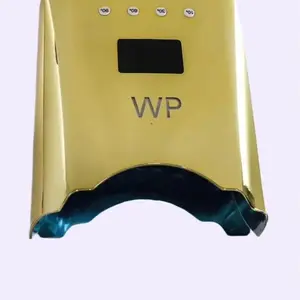 Wrightous Pro UV Nail Lamp - Metallic Gold Dual UV LED Light Technology Adjustable Timer Settings for Quick Professional Results Portable Salon Quality Finish