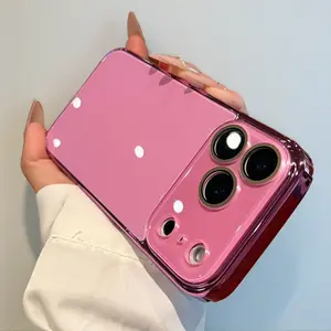 New Crystal Glass iPhone 17/16/15/14/13 Pro Max Case with Lens Protective Film Luxury Full Cover Shockproof for iPhone 17 Pro