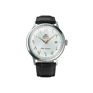 Orient Bambino Version 2 Arabic Index | 40.5mm Automatic/Hand-Winding Dress Watch | Domed Mineral Crystal | White Dial, RA-AC0038S30B