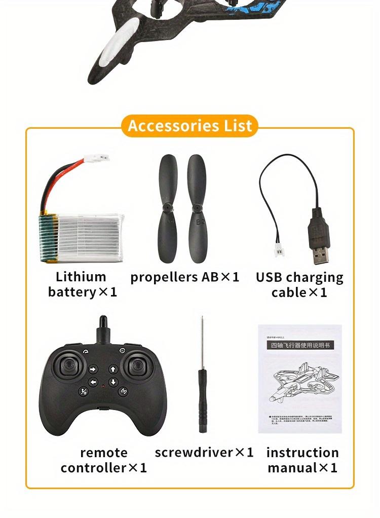 Long-Flight LED RC Fighter Jet Drone for Kids – One-Key Return, Durable FoaRemote control airplane,Combat-Shaped Drone, Equipped with LED Cool Color Lights, Features One-Key Takeoff and Landing