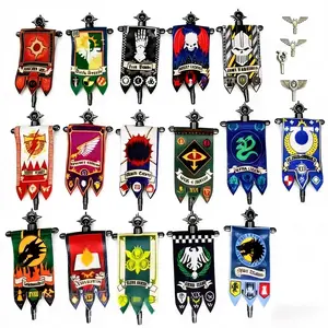 40K Game Flag Building Blocks Figure Accessories Medieval Ancient Legion Assembled Toy