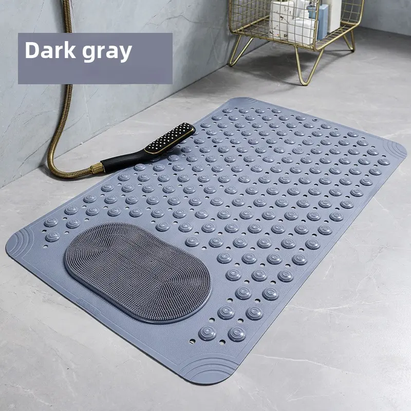 Premium Non-Slip Bath Mat with Massage Texture - Waterproof Suction Cup Backing for Shower, Bathroom and Toilet Floor Safety Rug Residential