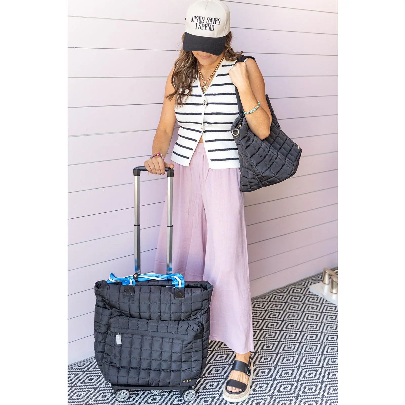 Tenley Quilted Roller Bag