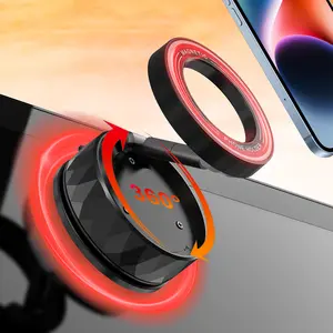 2025 Upgraded Magnetic Phone Mount with Nano Gel Suction 360° Adjustable 24×N55 Super Strong Magnets for Car Desk Kitchen Gym