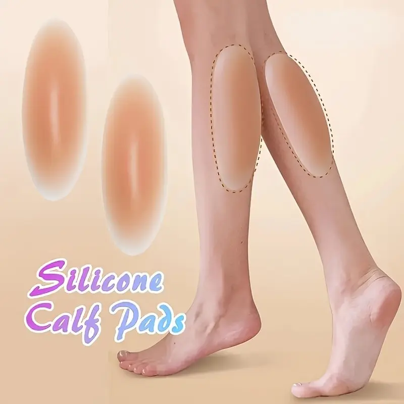 Super Soft Silicone Leg Pads, Self-Adhesive Allergy-Free, Comfortable Invisible Design, Instantly Corrects Knee Inversion, Reusable, Daily Wear, Adhesive Inserts