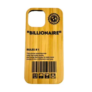 Billionaire iPhone wood case Protective