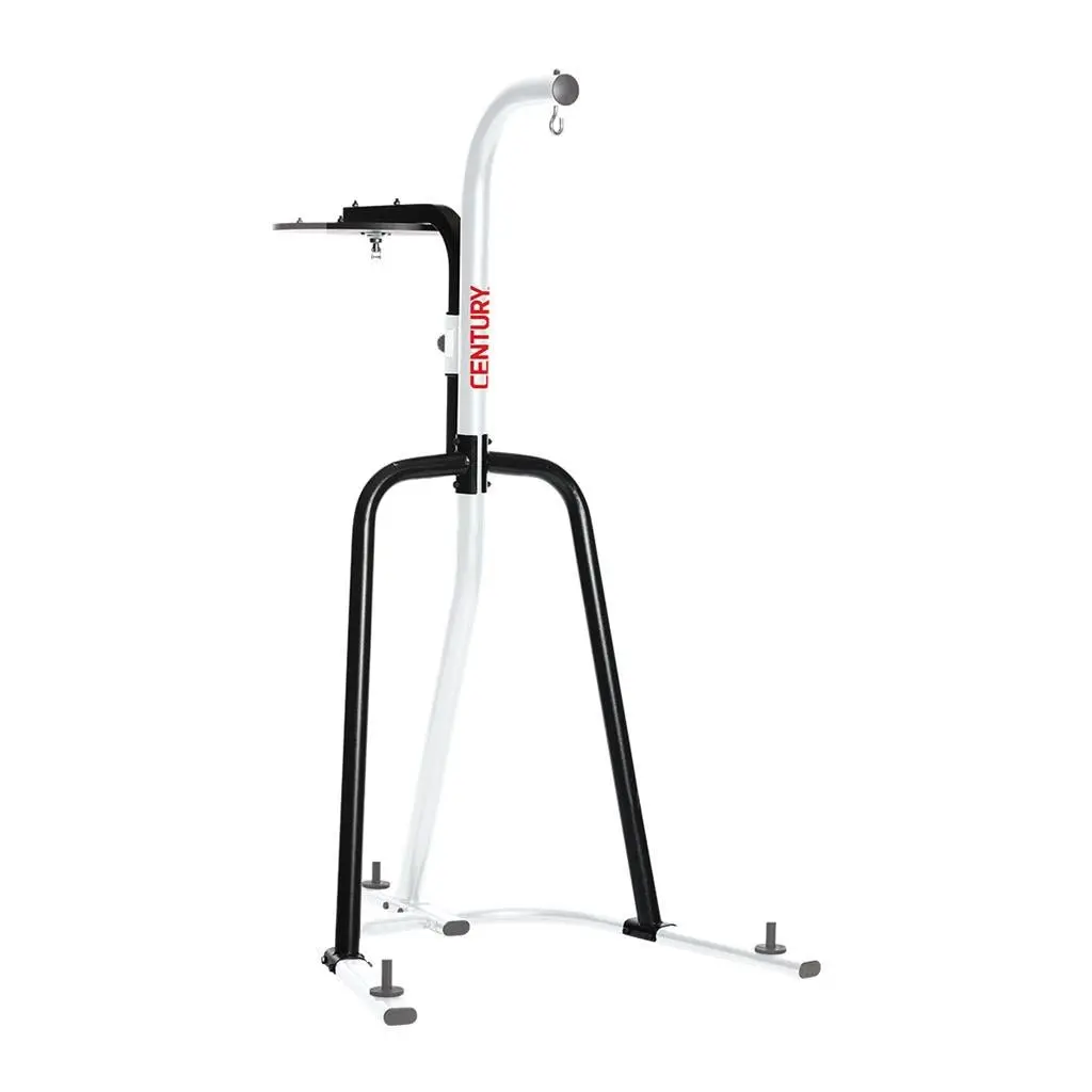 Freestanding Boxing Stand, Heavy-Duty Tubular Steel Frame with Speed Bag Platform for Martial Arts & Home Gym Training, Holds 100 lb Heavy Bag