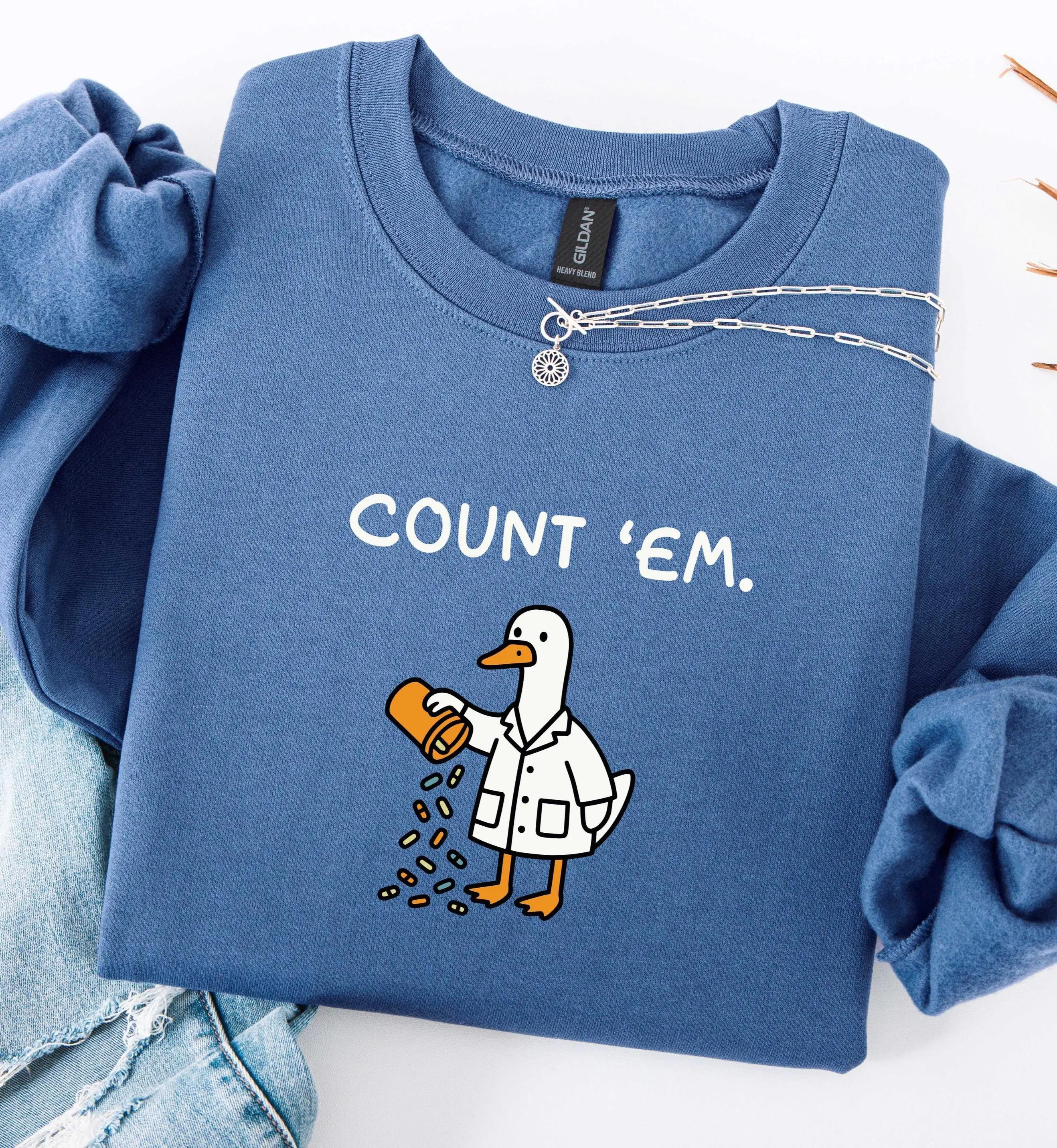 Silly Goose Pharmacy  Short sleeved T-SHIRT / Sweatshirt, Nurse Gift Tee, Pharmacy assistant Sweatshirt,Healthcare Pun TShirt, T-shirt for Pharmacy Tech, CPhT graduation