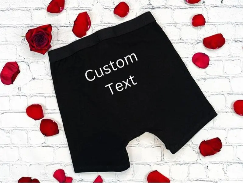 Personalized Boxers For Men, Custom Underwear Gift for Boyfriend, Valentines Gift for Husband, Funny Personalized Underwear,Custom Underwear