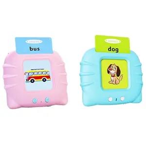 Bilingual English & Spanish talking flash card machine for kids aged 2-8, with 224 high-frequency sight words. An interactive educational toy for preschool vocabulary learning, perfect for summer outings and fun interaction, ideal gift for children.