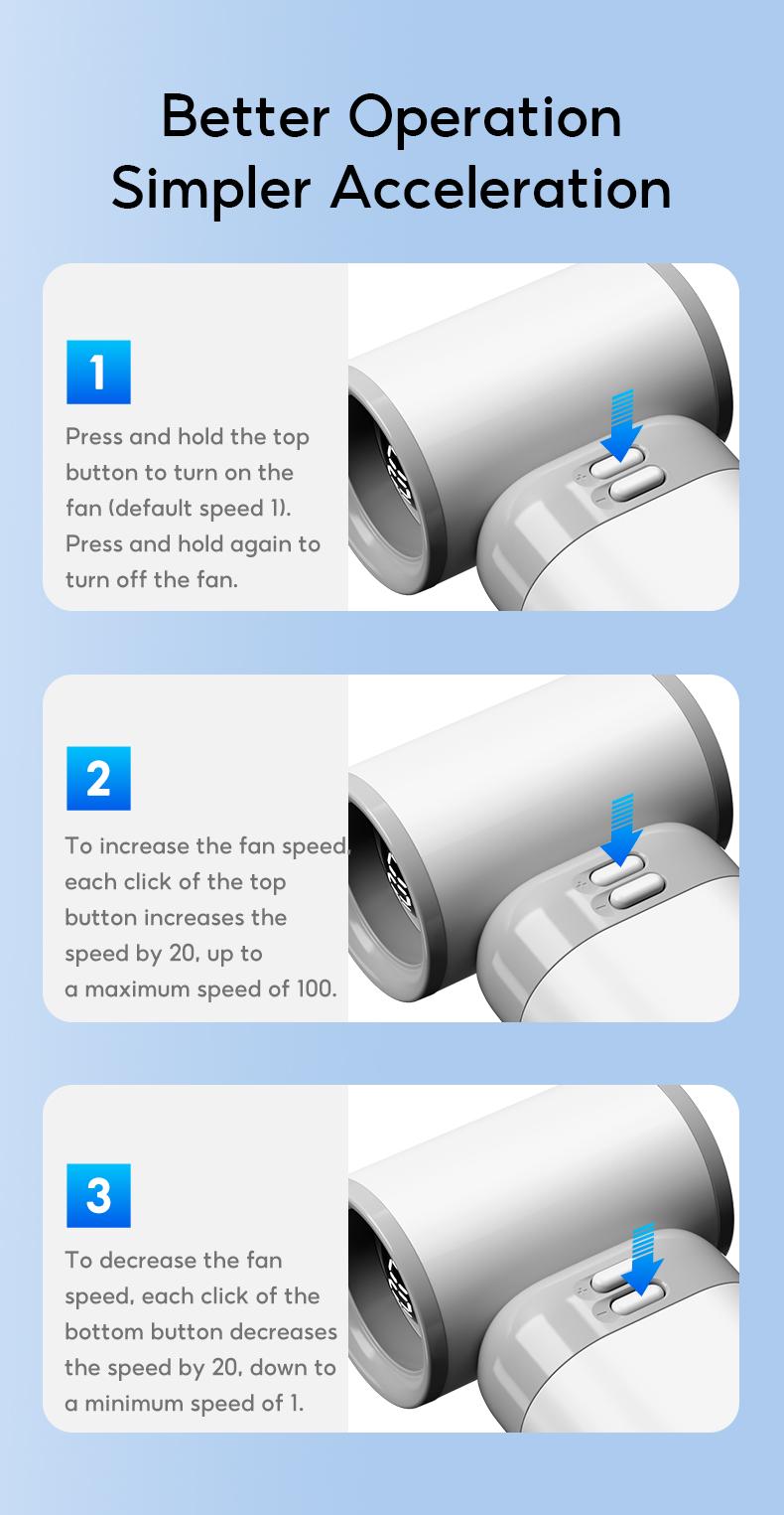 Yodevoe Mini multi-functional handheld fan, powerful turbine portable fan, wind speed 1-100, 20,000 RPM high-speed motor, maximum cooling time 3-13 hours, 3000mAh rechargeable battery, pocket-sized personal travel gadget suitable for both men and women.