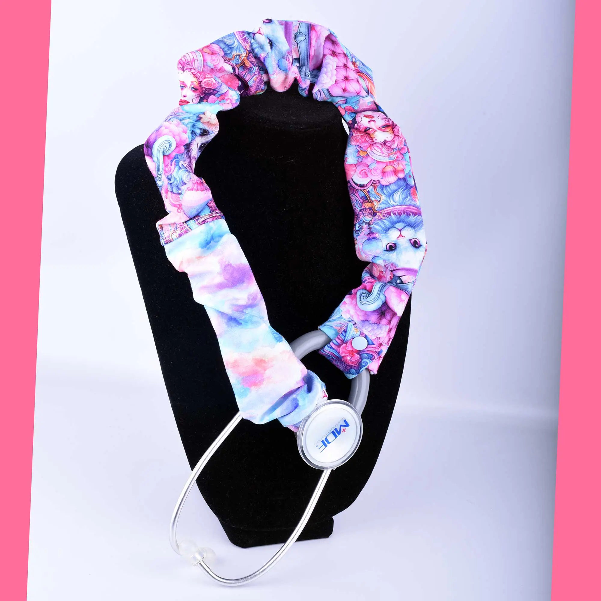Candy Dreams Stethoscope Cover, Cute Slip-On Tube Sleeve for Stethoscopes, Nurse Uniform Workwear