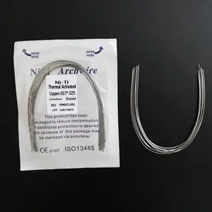 Ni-Ti Thermal Activated Ovoid Wires for Orthodontic Brackets - 2 Packs of 20, Unisex, Extra Smooth, Gentle Recovery, 90F/32C Transformation, Oral Care Gift