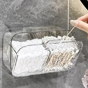 Wall-Mounted Cosmetic Organizer, No Drilling Required, Bathroom Storage Shelf, Ideal for Makeup, Cotton Pads, Q-Tips, Perfume, Lipstick