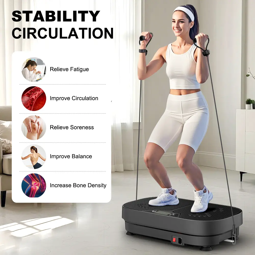 Relife Sports Vibration Plate 440LB Capacity Vibration Platform with Resistance Bands Whole Body Vibrating Training Equipment for Home Gym Exercise Machine SummerVibes - TikTok Shop Relife Sports Vibration Plate 440LB Capacity Vibration Platform with Resistance Bands Whole Body Vibrating Training Equipment for Home Gym Exercise Machine SummerVibes - TikTok Shop