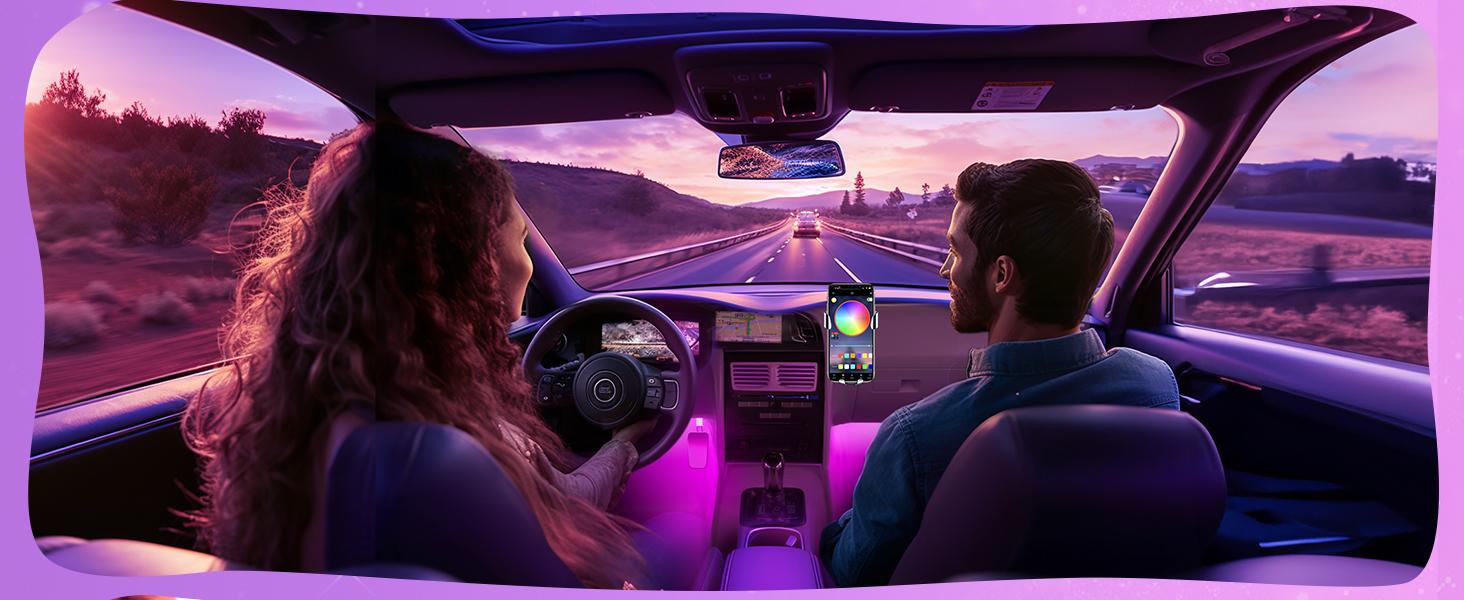 DIBMS RGB Car Strobe Safety Lights with Remote, Holiday Gifts for Husbands, Interior Led Lights for Car Accessories for Women Men, Birthday Gifts for Men Him, APP Control with USB Port Music Sync Color Change Lights for Jeep Truck Decor, 12V DIBMS RGB Car Strobe Safety Lights with Remote, Holiday Gifts for Husbands, Interior Led Lights for Car Accessories for Women Men, Birthday Gifts for Men Him, APP Control with USB Port Music Sync Color Change Lights for Jeep Truck Decor, 12V