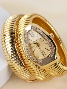 Luxury Fashion Women's Watch, Snake Strap Design, Creative Personalized Jewelry Bracelet Watch, Ideal Gift for Birthdays & Holidays