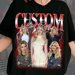 Custom Bootleg Rap T-Shirt, Custom Face Shirt With Name, Graphic Tee, Birthday, 90s Graphic Tee Style, Personalize Your Name, Gift For Him, For Her