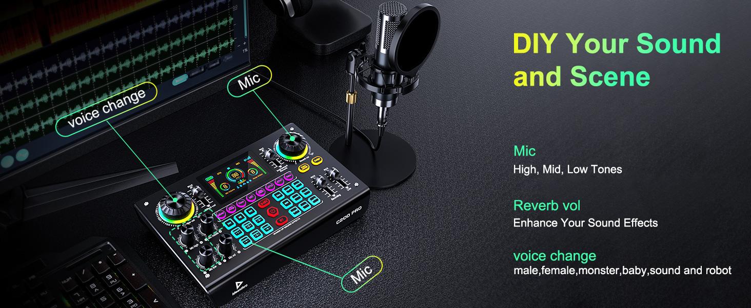 Live Exclusive】 Tenlamp C200PRO-P15 Ultimate Mixing Sound Card