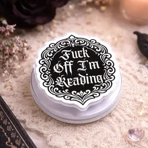F*ck Off I’m Reading MagSafe Phone Grip: Funny Bookish Dark Edgy Gothic Magnetic Phone Holder, Spicy Reader Humor Gift, Phone Kindle Holder