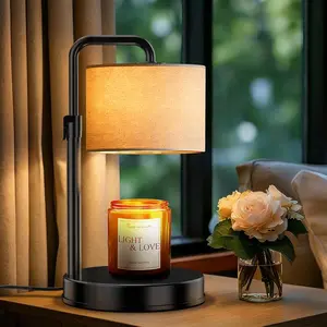 Candle Warmer Lamp with Timer Dimmer, Farmhouse Candle Lamp, for Mom, Flameless Candle Melter with 2 Bulbs, Warming Home