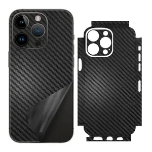 Carbon Fiber Pattern Back Screen Protector Film with Camera Lens Protector, Shockproof Phone Protective Cover, Phone Screen Protectors, Phone Accessory Compatible with iPhone Series