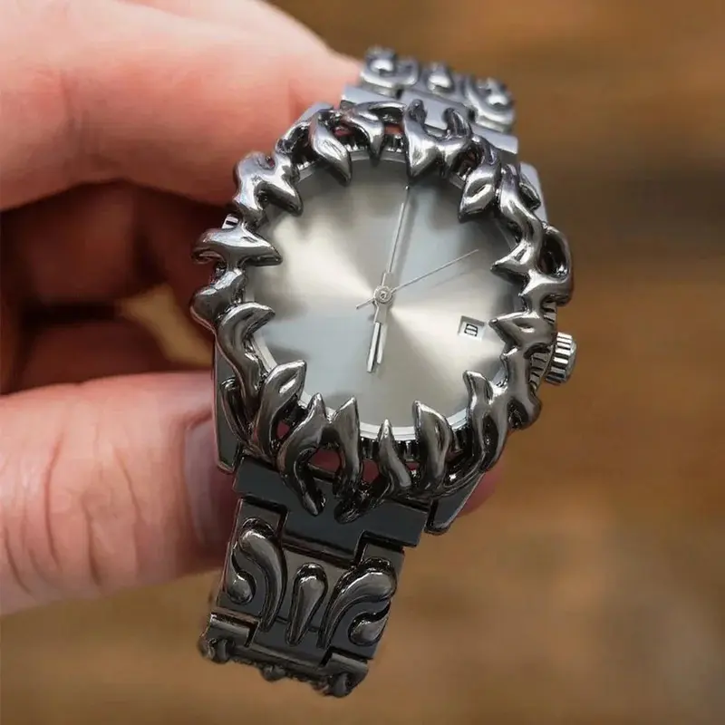 Y2K Alabaster Industries Quartz Watch Men Demon Claw Case Hot Medieval Unique Creative Men's Watches Luminous Watch AAA Clock
