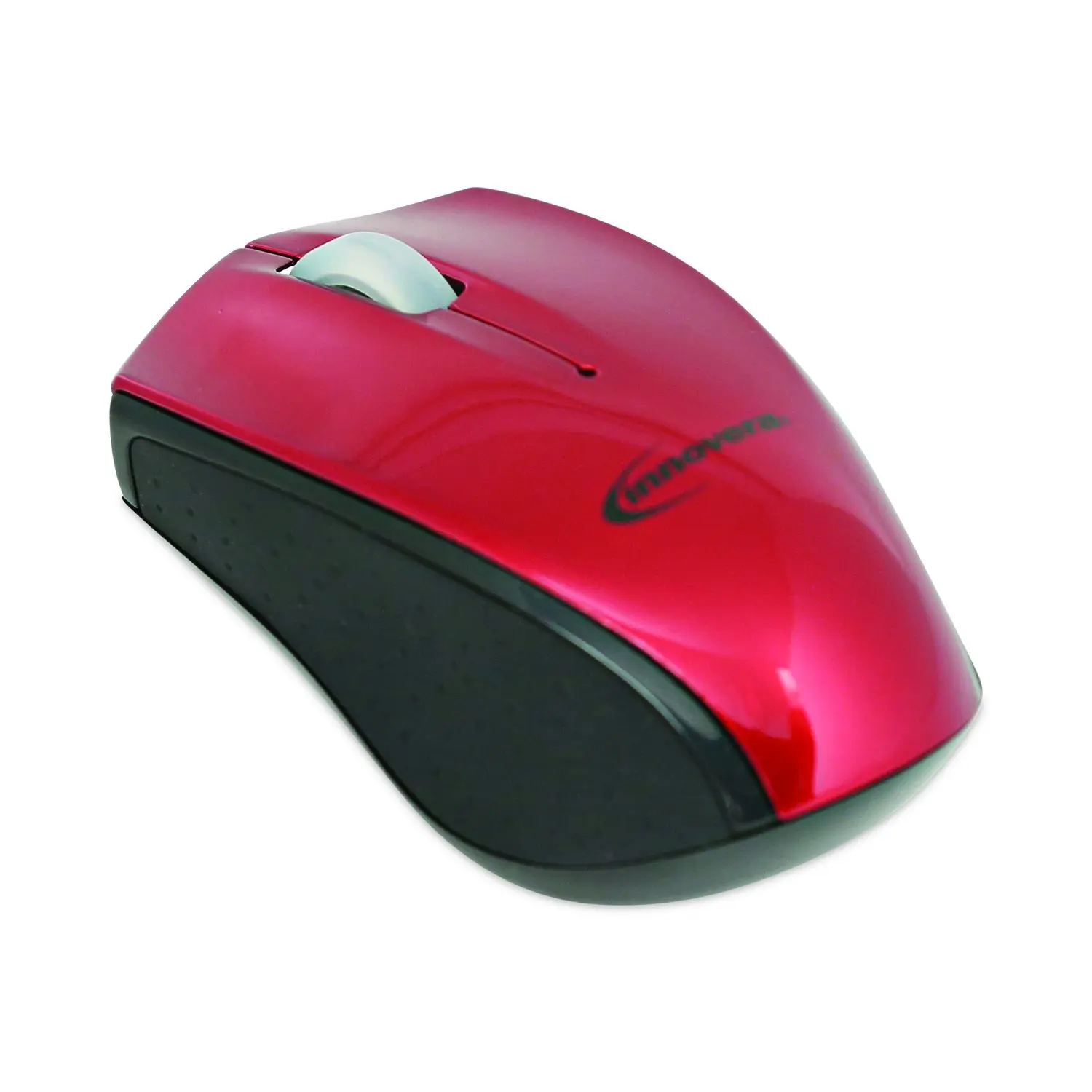 Innovera 62204 2.4GHz Wireless Optical Mouse with Micro USB Dongle - Red/Black