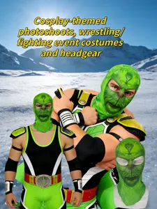 Adjustable Wrestling Headgear Comfort Fit Face Cover, Perfect for Matches & Cosplay Events, Outdoor Parties & Costume Photography