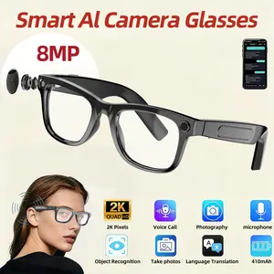 AI Photo Video Glasses 2025 New Smart Glasses with Camera First Person View Recorder Sun Shades HiFi Music Calls UV Blue Light Block AI Translator for Men Women