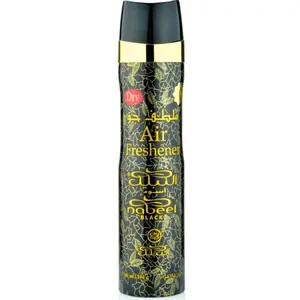 Nabeel Black EDP Air Freshener -Unisex Floral Blend Shake Spray, 10.1o2(300ml) Fragrance Scent for Indoor Use by AL Nabeel, Aromatic Wood, Home Fragrance Sprayer