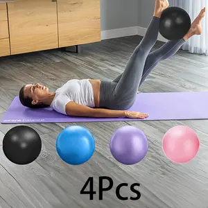 4 ultra soft Pilates balls - anti slip exercise balls, used for core exercises, yoga, stability training, Pilates, home gym Pilates equipment