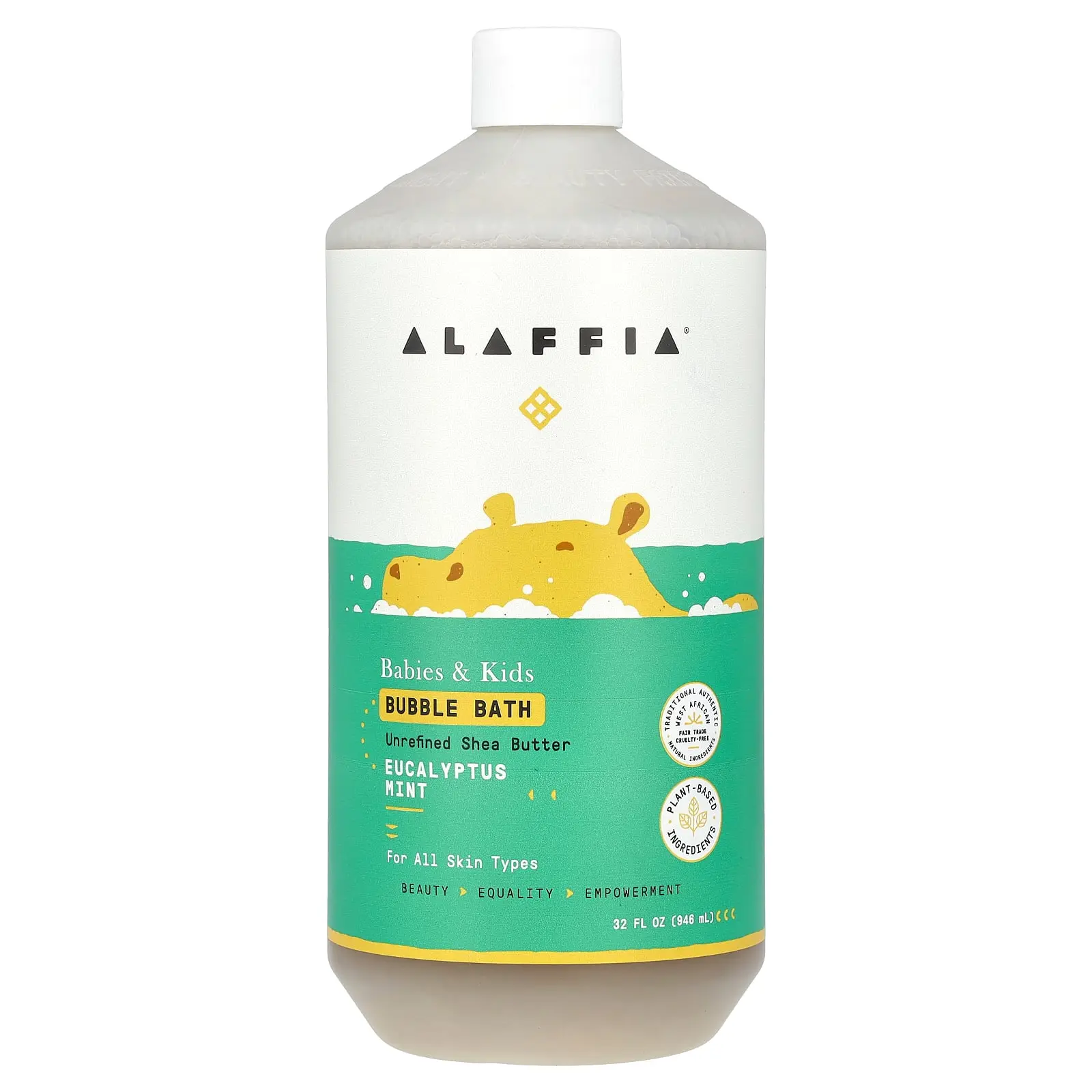Alaffia Bubble Bath, Babies & Kids, Eucalyptus Mint, 32 fl oz (946 ml) Alaffia Bubble Bath, Babies & Kids, Eucalyptus Mint, 32 fl oz (946 ml)