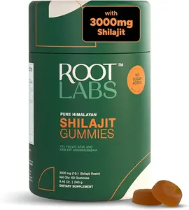 Pure Himalayan Shilajit Gummies I No Added Sugar I KSM-66 Ashwagandha, Gokshura| 75%+ Fulvic Acid & 85+ Trace Minerals I for Men,Women I Non-GMO I Lab Tested I Natural & Organic I 60 Gummy