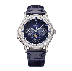 [100% Original] MUKUO Men's Multifunctional Watch with Complex Features, Stainless Steel and Waterproof Watch, Exclusive Luxury Brand