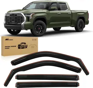 Nilight in Channel Window Deflectors for Toyota Tundra 2022 2023 2024 2025 Crew Max Vent Window Visors, Rain Guards-4PCS Car Accessories Truck Vehicle Replacement  dealsforyoudays