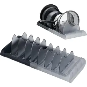Pot Lid Holder - Kitchen Lid Holder, Kitchen Storage Rack, Multi-functional Lid Rack, Household Pot Lid Storage Device, Storage Tray for Plates, Pot Lid