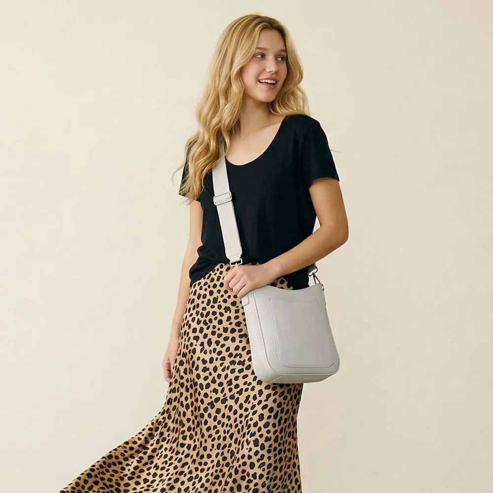 Maxine Vegan Pebble Leather Messenger