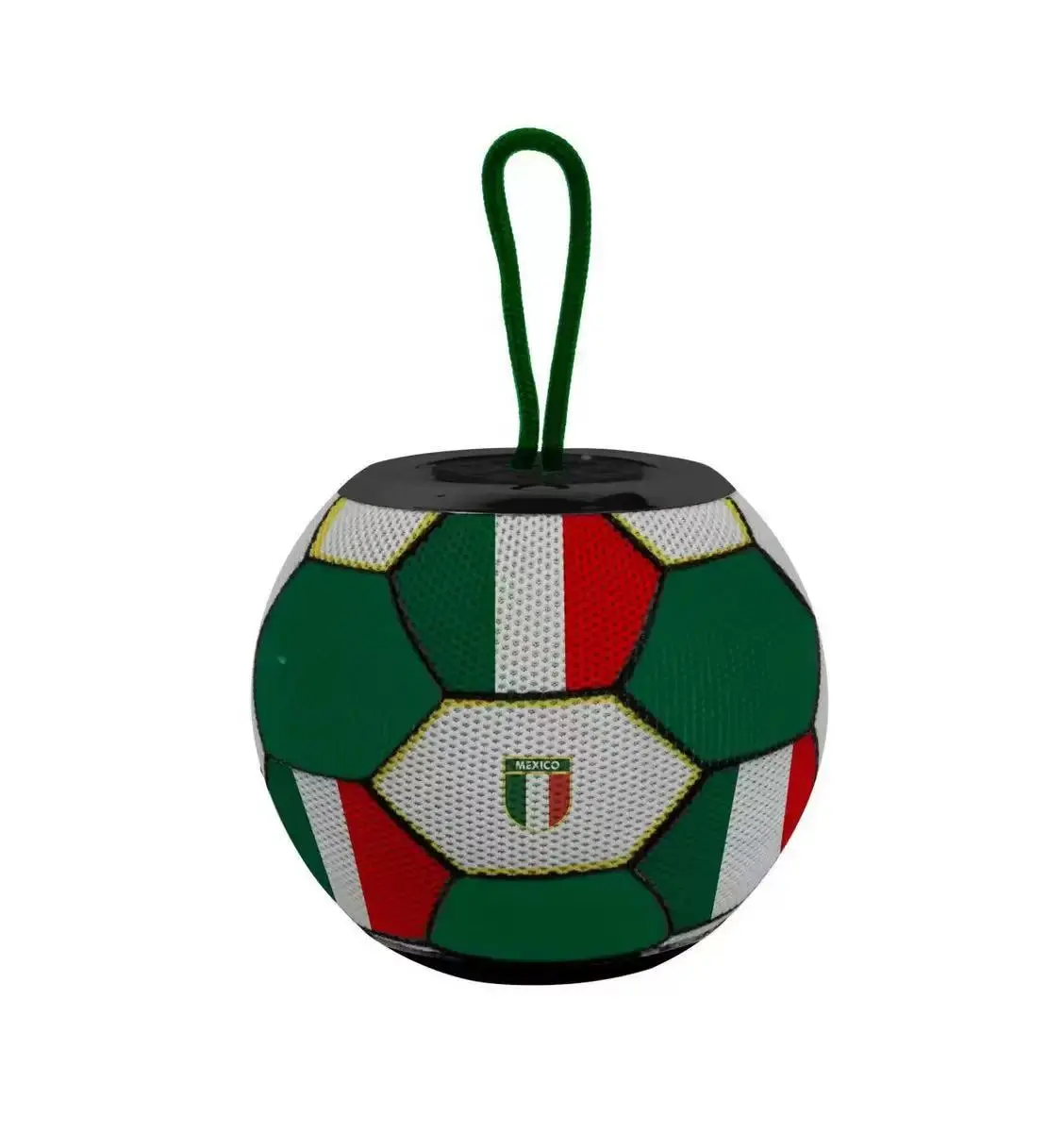 [MEX Will Win] Football Match Limited Edition Soccer Ball Speaker USA Argentina Mexico 360° Sound Bluetooth 5.0 IPX5 Water-Resistant 5 Hours Playtime Portable Audio Companion with USB Charging Cable