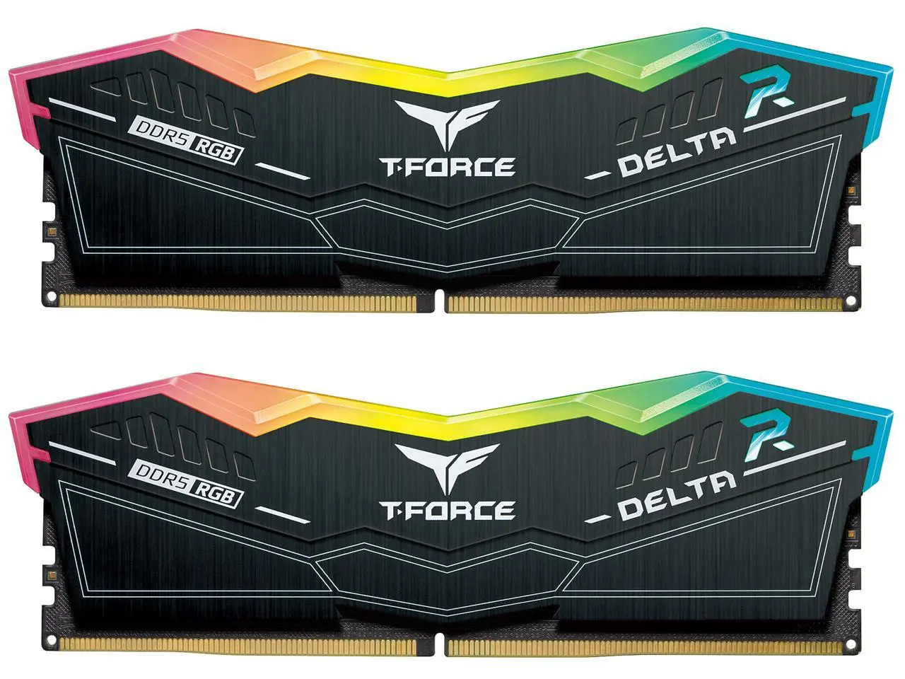 Team T-Force Delta RGB 32GB (2 x 16GB) 288-Pin PC RAM DDR5 6400 (PC5 51200) Desktop Memory Model FF4D532G6400HC32ADC01
